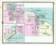 New London City, Waupaca City, Chilton, Wisconsin State Atlas 1881